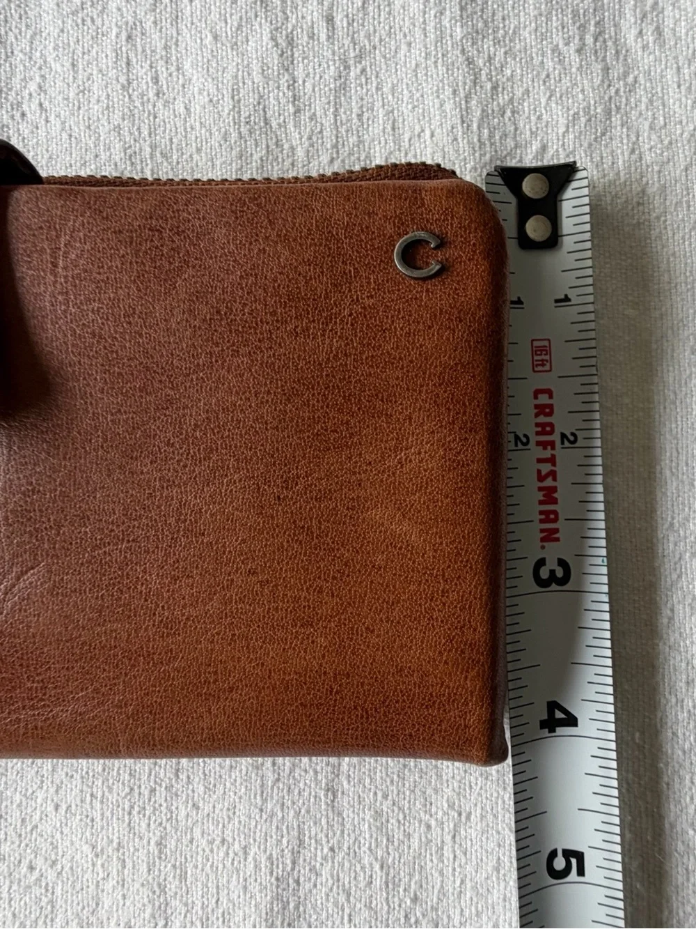 Wild West Los Angeles Brown Leather Zip Wallet for Men
